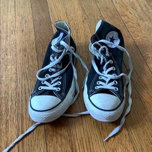 Black and White Converse Chuck Taylors